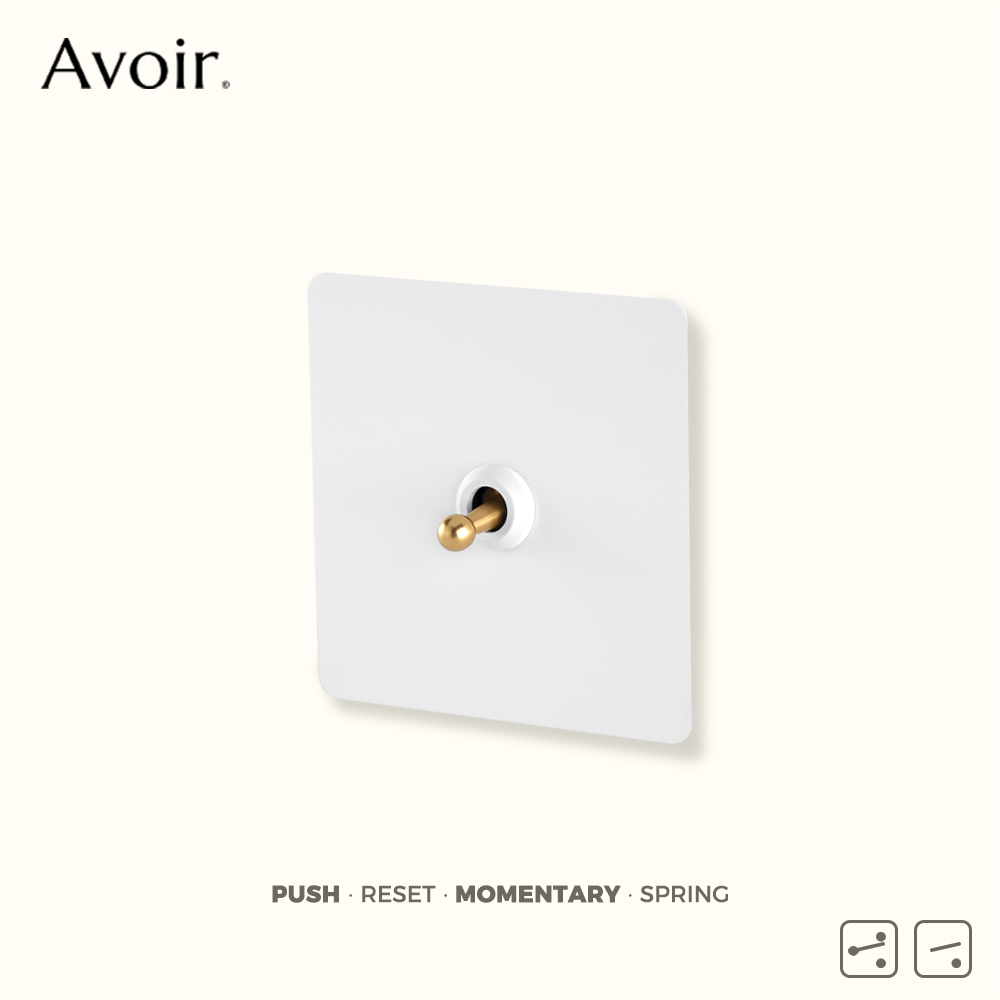 Push Button Tactile - Avoir White Push Button Momentary Switch