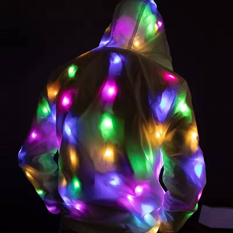 Diy Halloween Electronics - Halloween LED Lighting Coat Luminous Costume