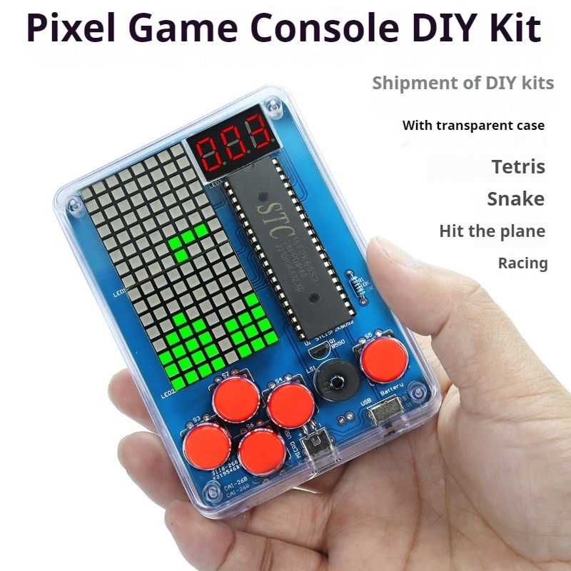 Diy Electronics Workbench - Pixel Game Machine Production Kit, 51