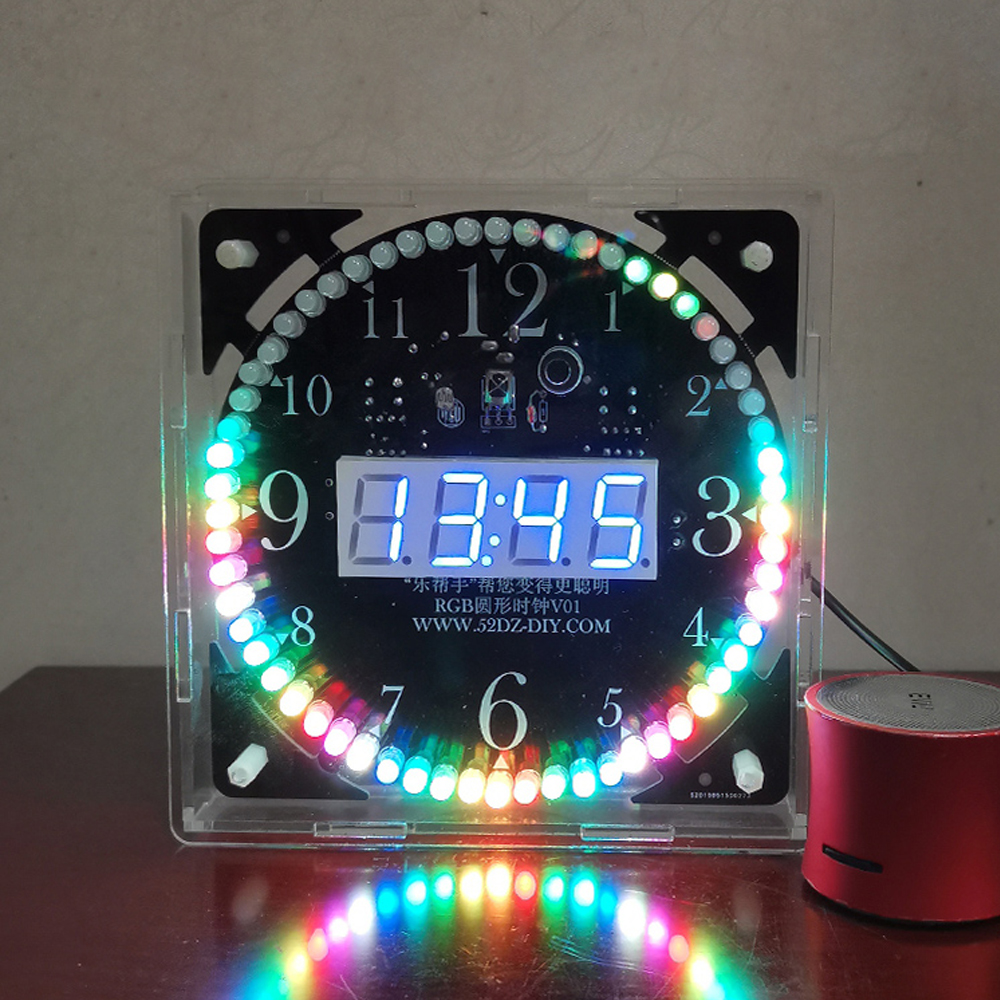 Diy Electronics Projects For Adults - DIY electronic clock kit 14.5*14.5cm with