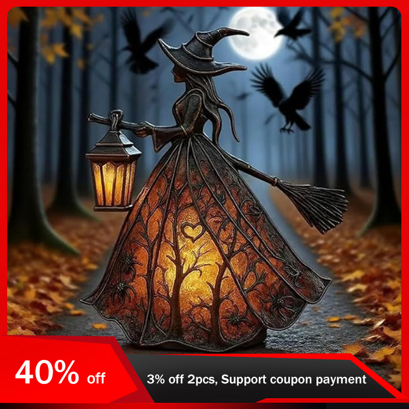 Diy Halloween Electronics - 16cm/6.3in Halloween Witch Desk Lamp Creativity