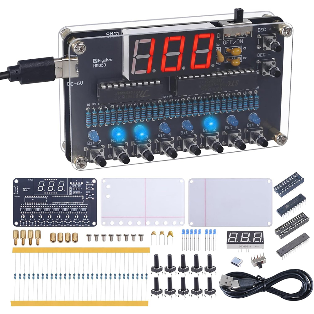 Diy Electronics Projects For Adults - DIY Electronic Kit Binary to Decimal