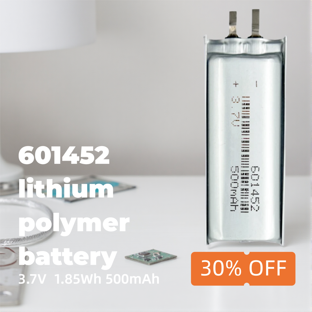 Diy Wearable Electronics - Compact 3.7V 500mAh Li-ion Battery 601452