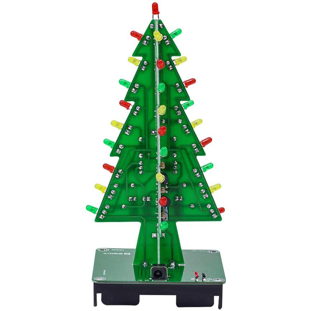 Diy Electronics Learning Kit - DIY Christmas Tree LED Flash Kit
