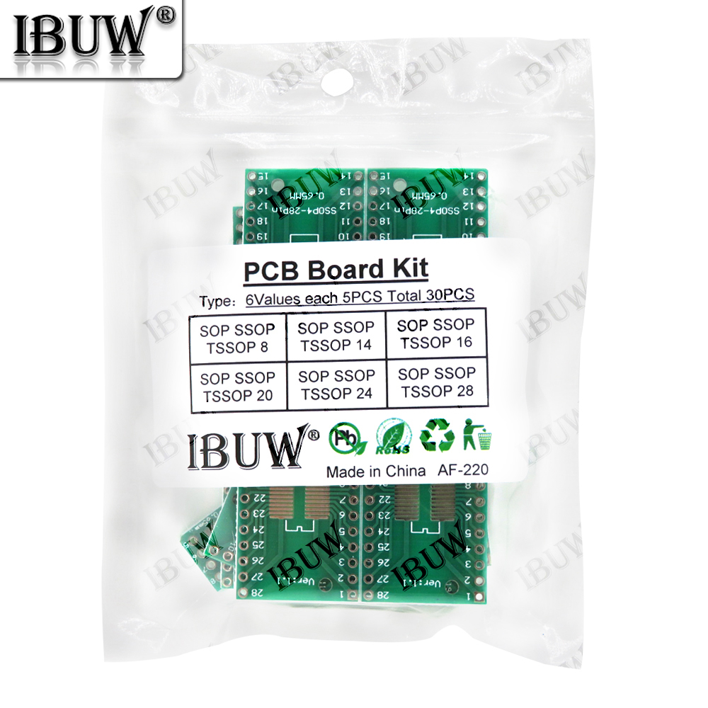 Diy Electronics Project Kit - 30PCS 6Values SOP SSOP TSSOP PCB