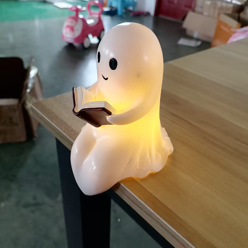 New Cute Ghost Reading Book La - Diy Halloween Electronics 评论和价格