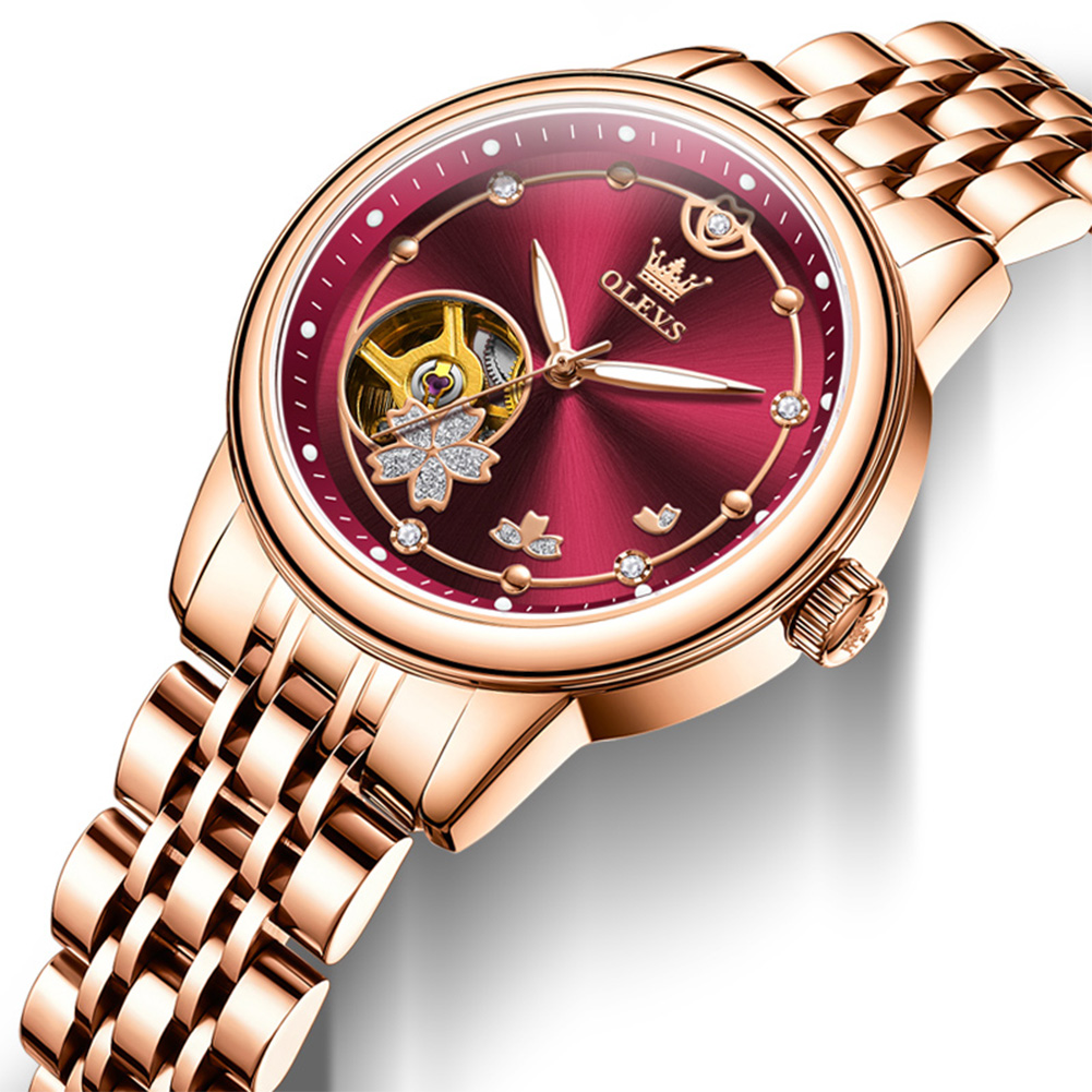 Rose Gold Wine Red Luxury Casu - Push Button Tactile 评论和价格