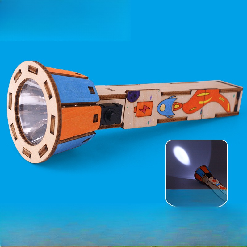 DIY Wooden Flashlight Kit Educ - Diy Electronics Projects For Kids 评论和价格