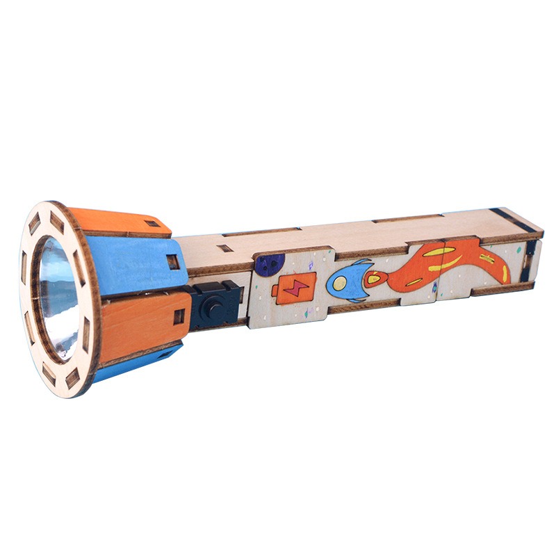 DIY Wooden Flashlight Kit Educ - Diy Electronics Projects For Kids 评论和价格