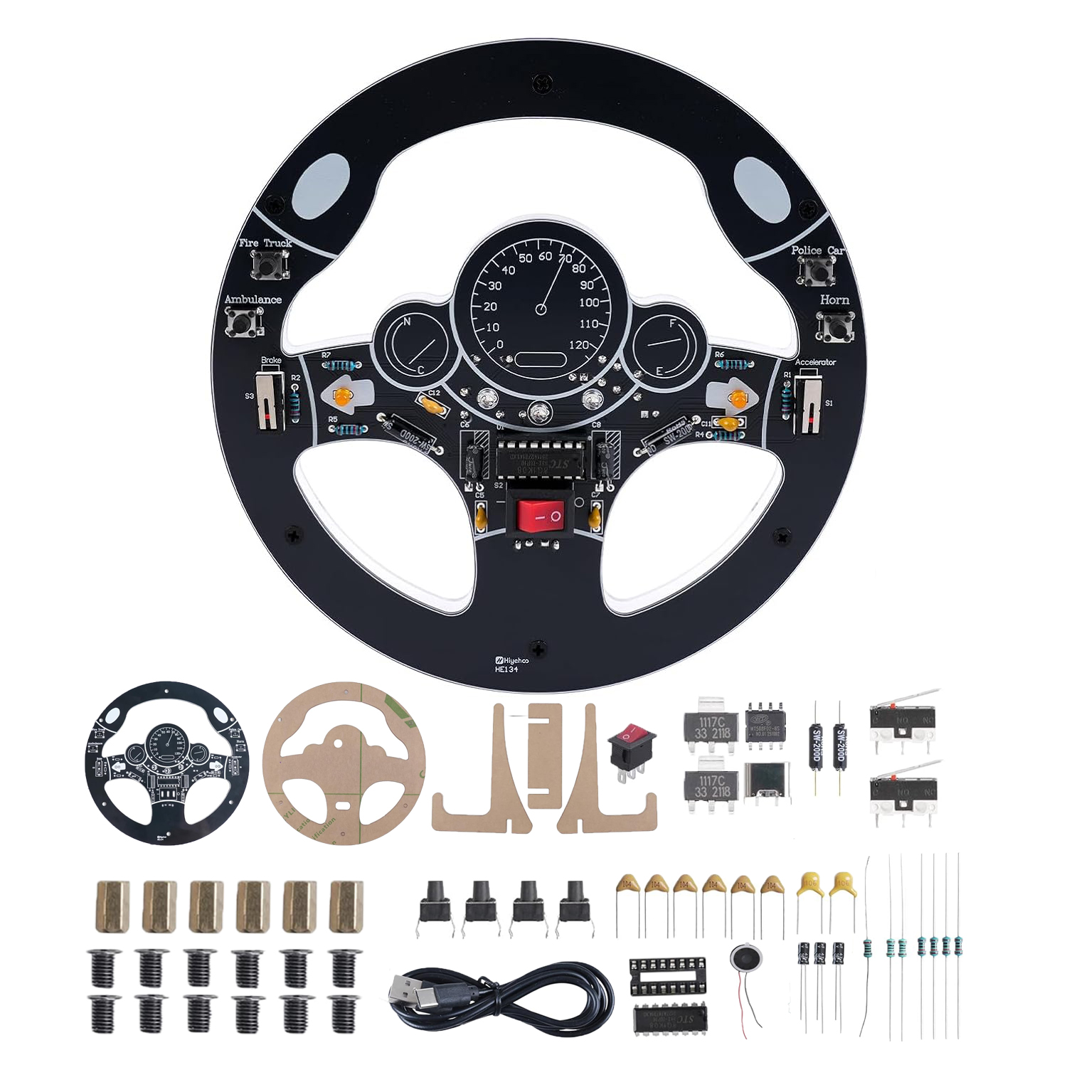 Car Steering Wheel DIY Solderi - Diy Electronics Projects For Adults 评论和价格