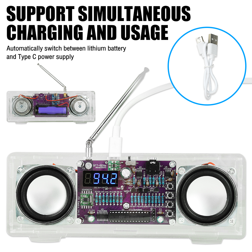DIY FM Radio Electronic Kit 87 - Diy Electronics Learning Kit 评论和价格