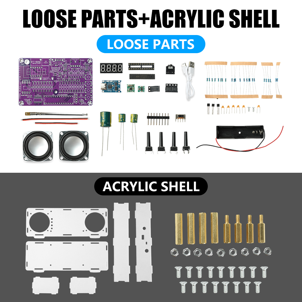 DIY FM Radio Electronic Kit 87 - Diy Electronics Learning Kit 评论和价格