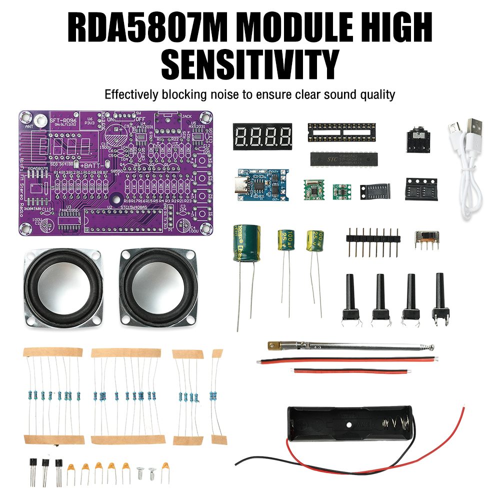 DIY FM Radio Electronic Kit 87 - Diy Electronics Learning Kit 评论和价格