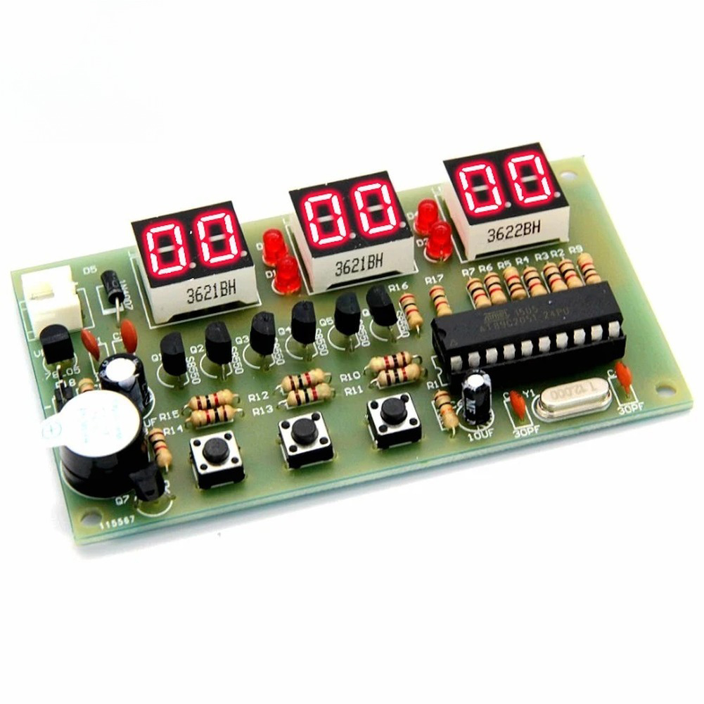 12V Digital Clock DIY Kit Alar - Useful Diy Electronics Projects 评论和价格