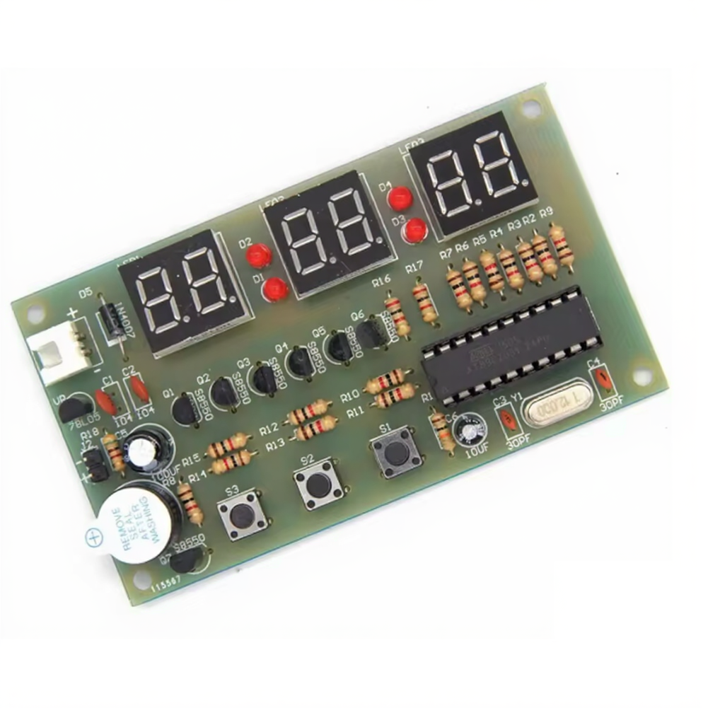 12V Digital Clock DIY Kit Alar - Useful Diy Electronics Projects 评论和价格