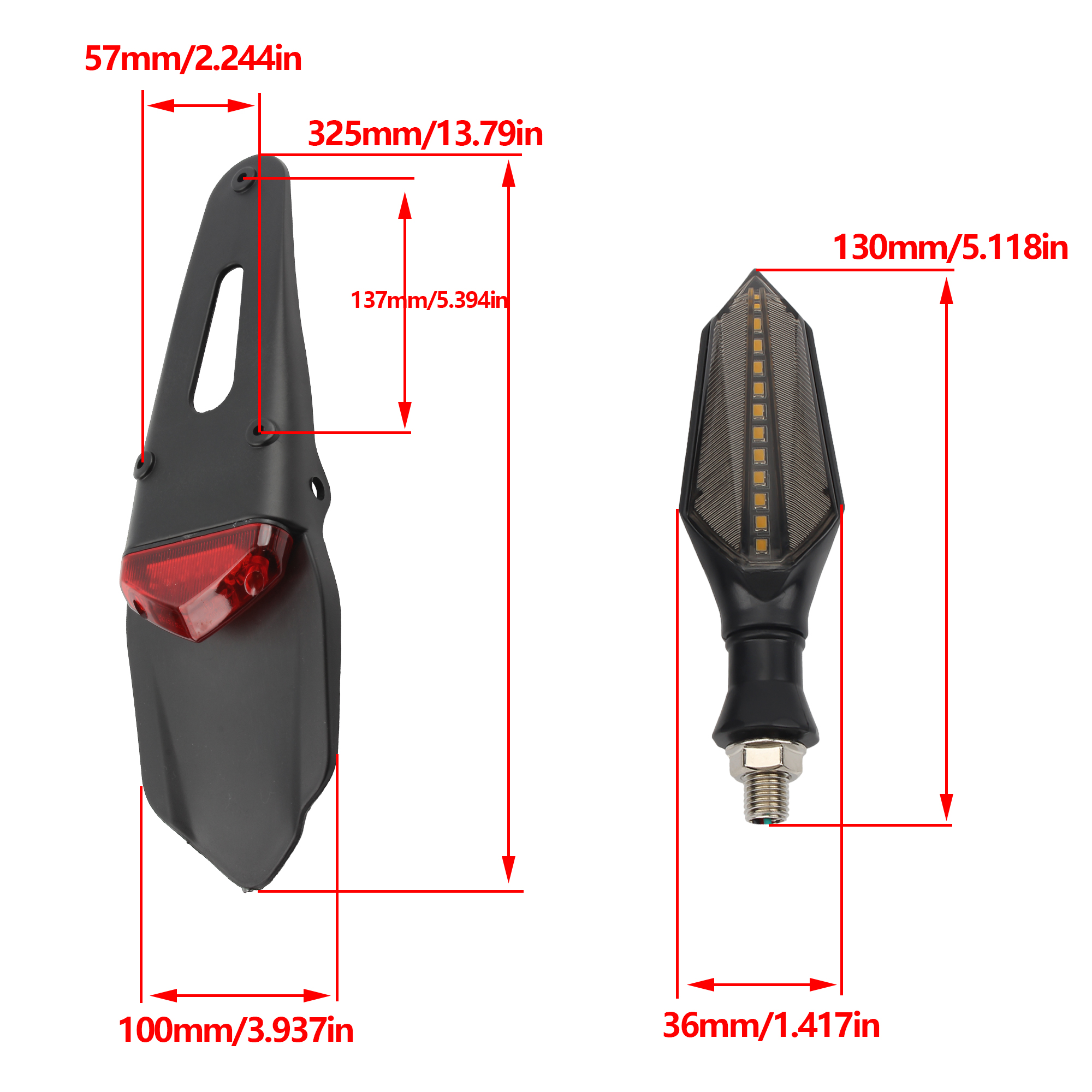Universal Motorcycle Turn Sign - Led Assortment Kit 评论和价格