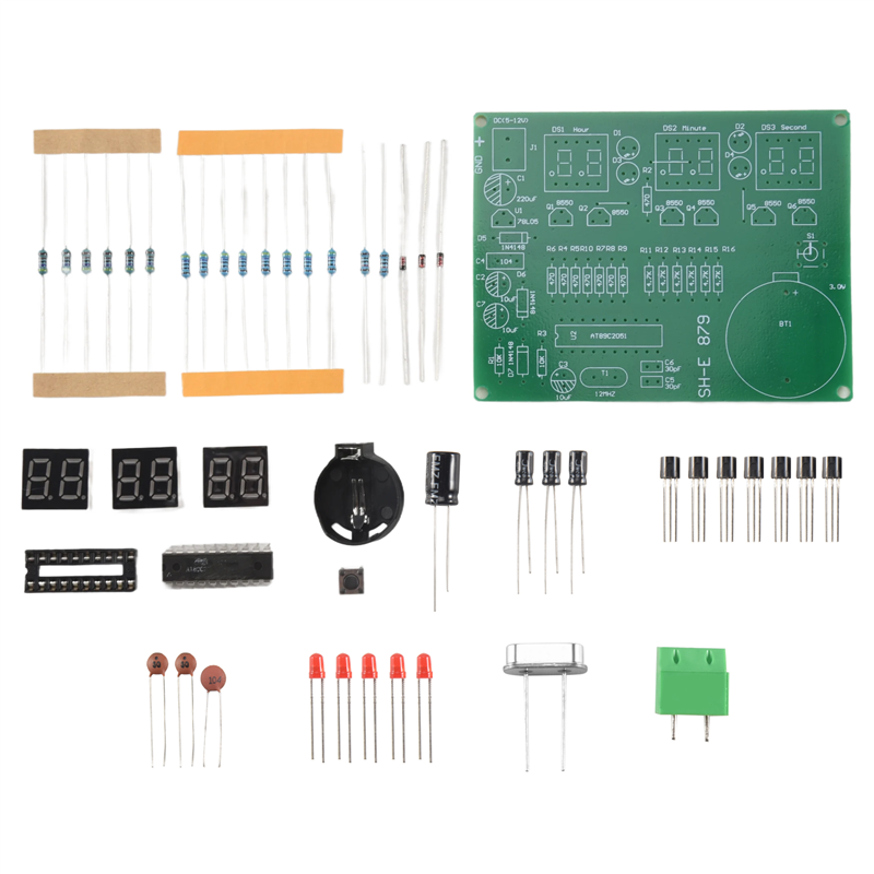 Stylish-AT89C2051 6 Digital LE - Diy Electronics Flux 评论和价格