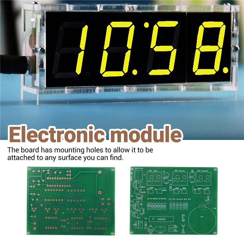 Stylish-AT89C2051 6 Digital LE - Diy Electronics Flux 评论和价格