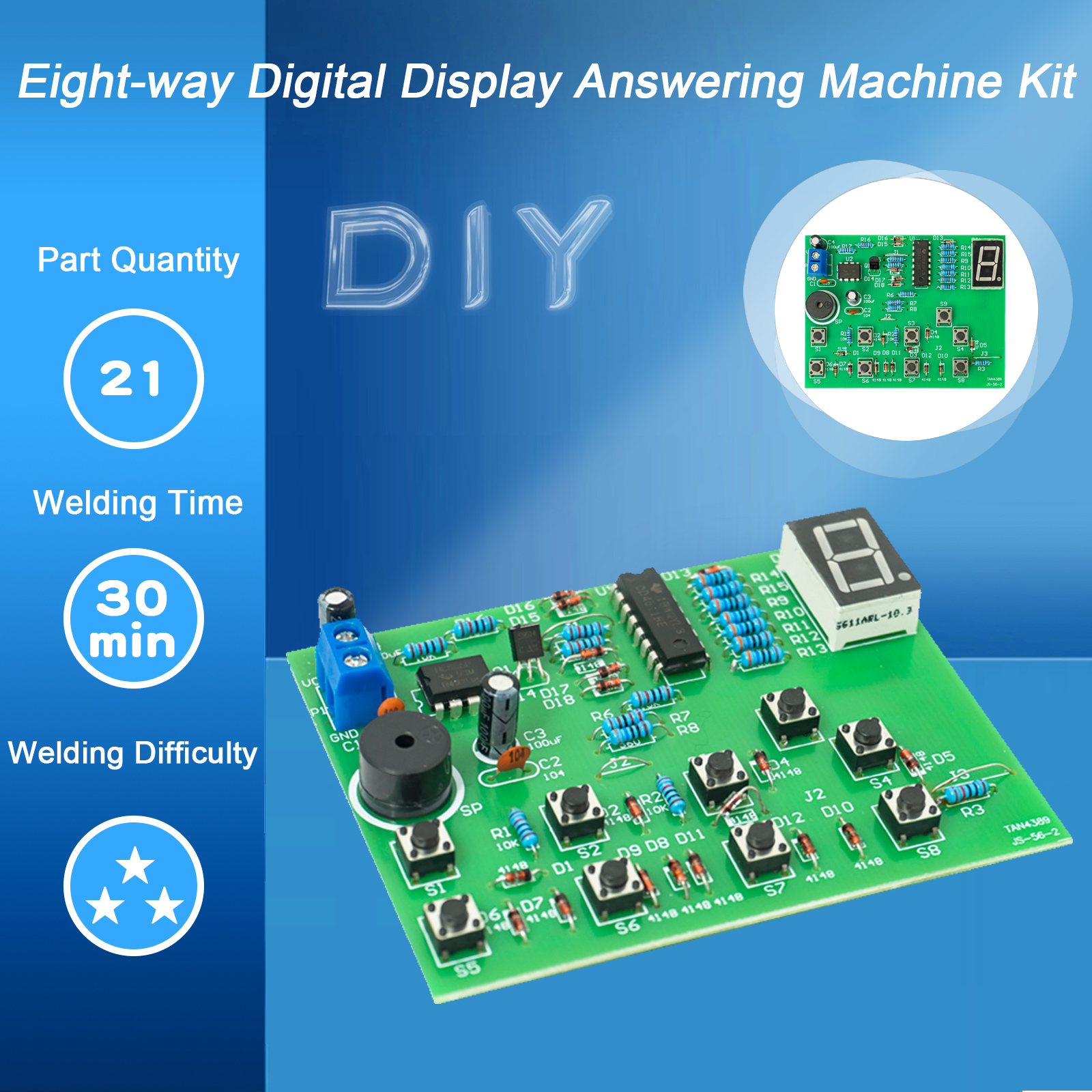 Eight-channel digital display  - Diy Electronics Workbench 评论和价格