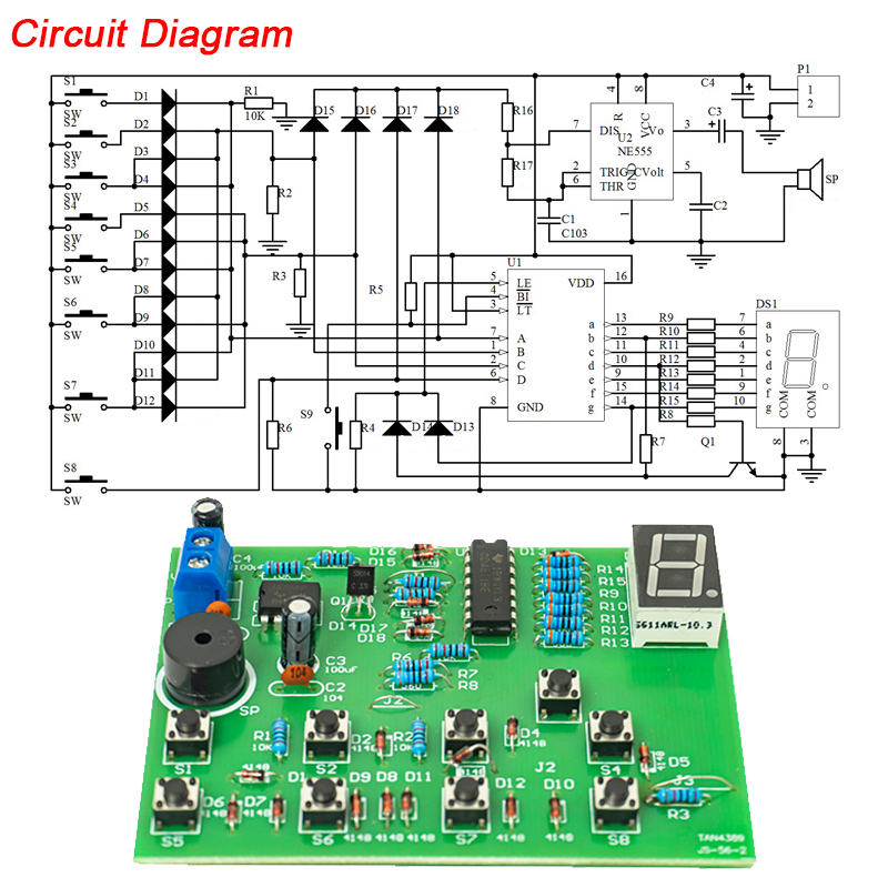 Eight-channel digital display  - Diy Electronics Workbench 评论和价格