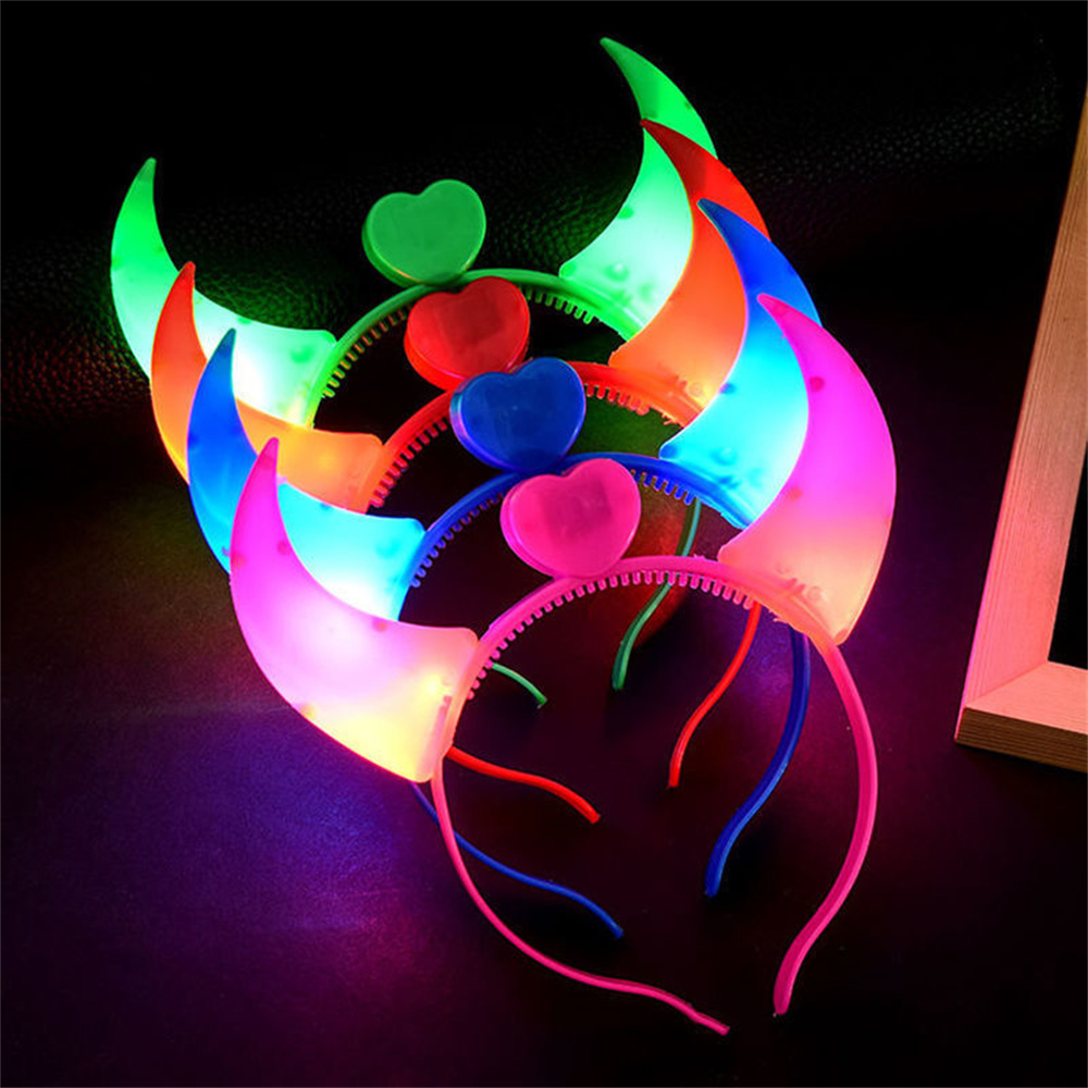 LED Cow Horn Headband Light Up - Diy Halloween Electronics 评论和价格