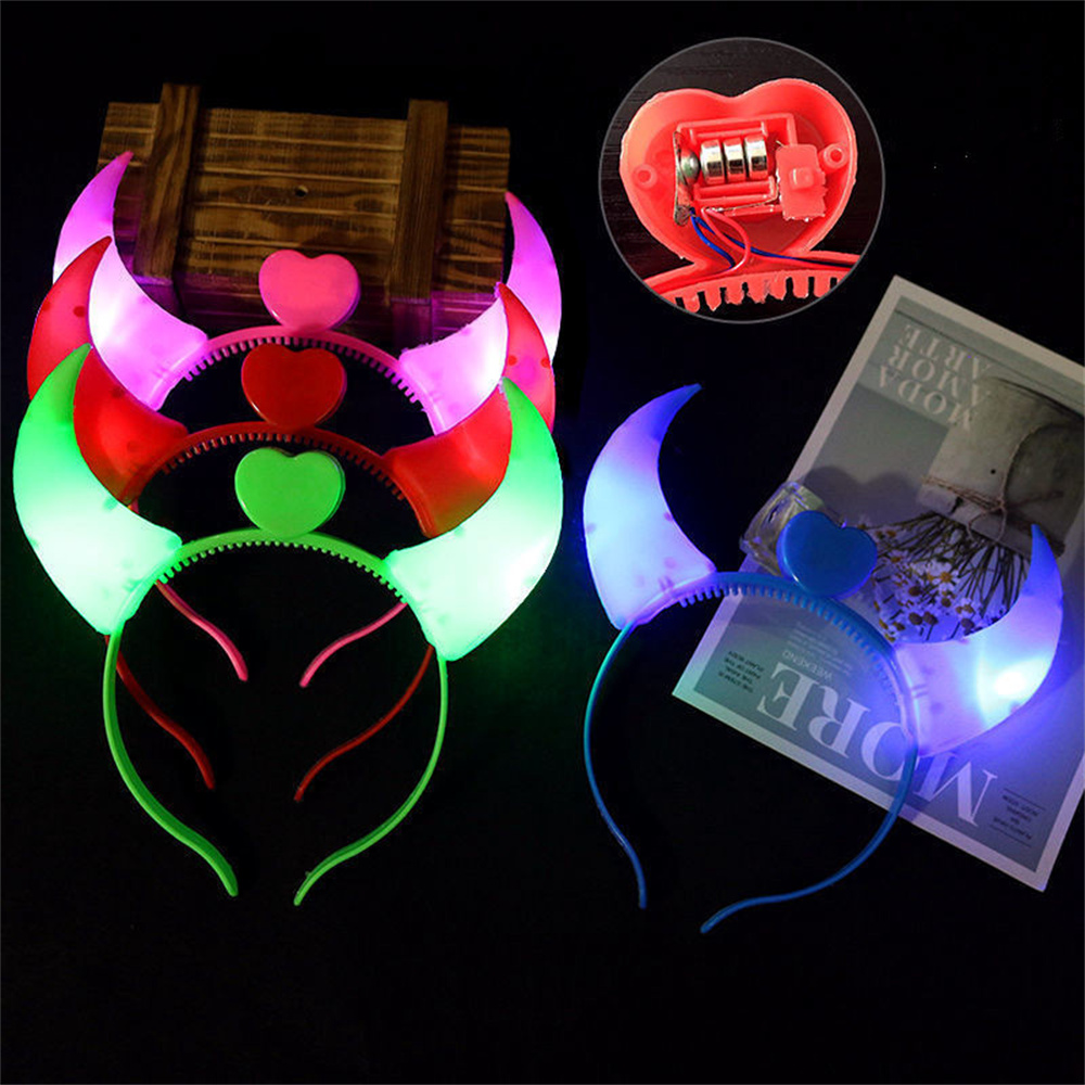 LED Cow Horn Headband Light Up - Diy Halloween Electronics 评论和价格