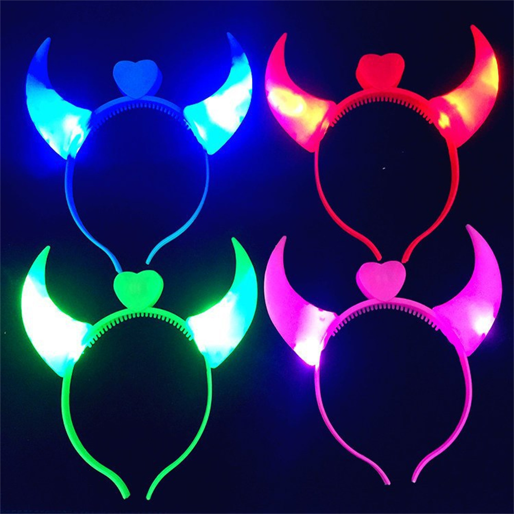 LED Cow Horn Headband Light Up - Diy Halloween Electronics 评论和价格