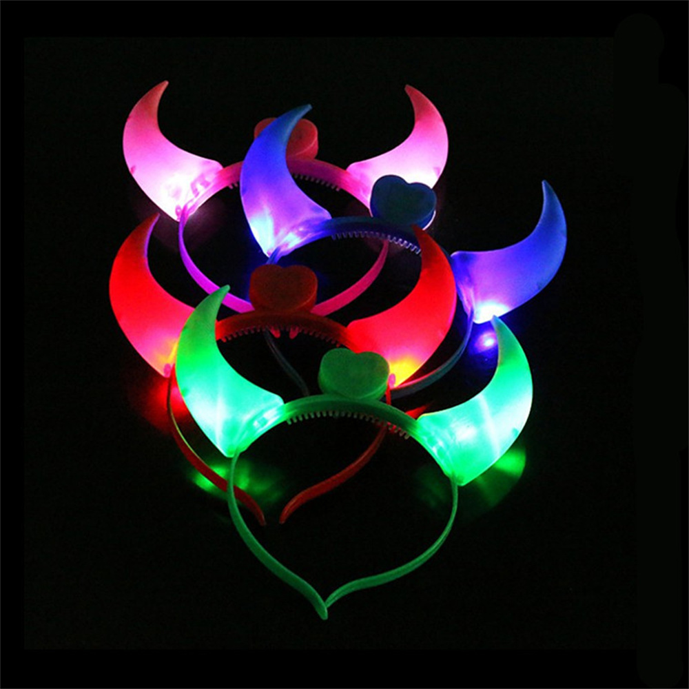 LED Cow Horn Headband Light Up - Diy Halloween Electronics 评论和价格