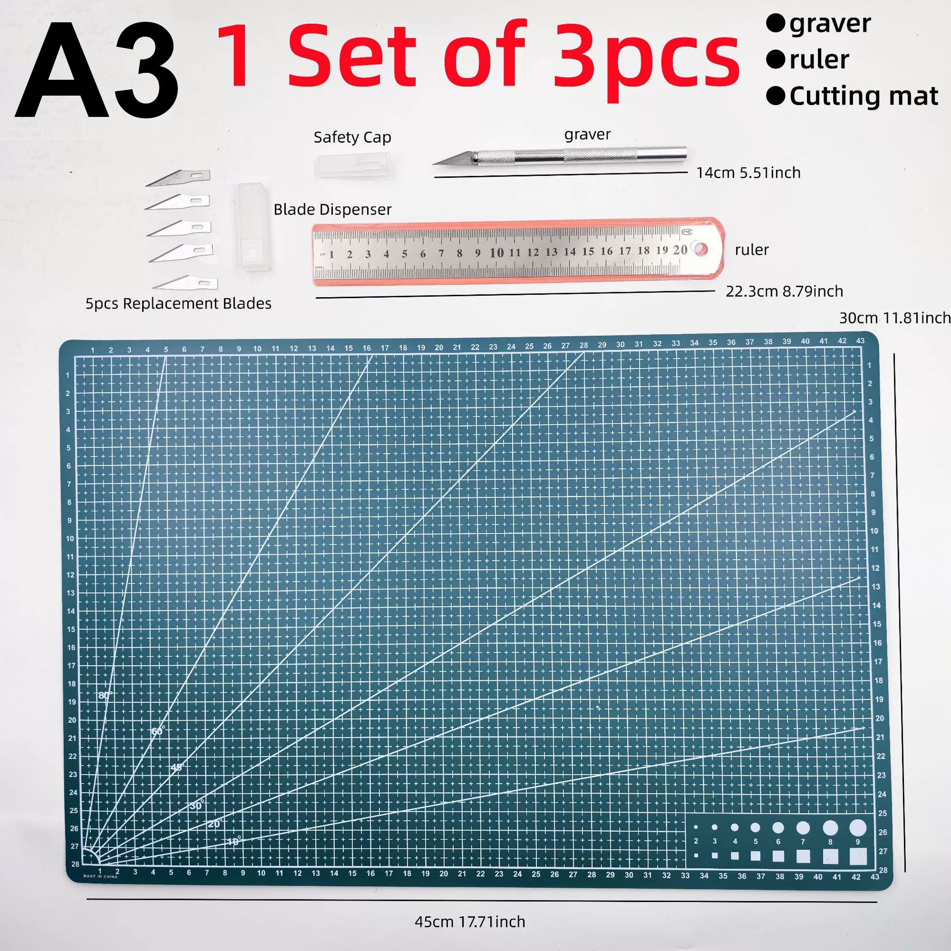 A3/A4/A5 PVC Single Side Cutti - Diy Electronics Workbench 评论和价格