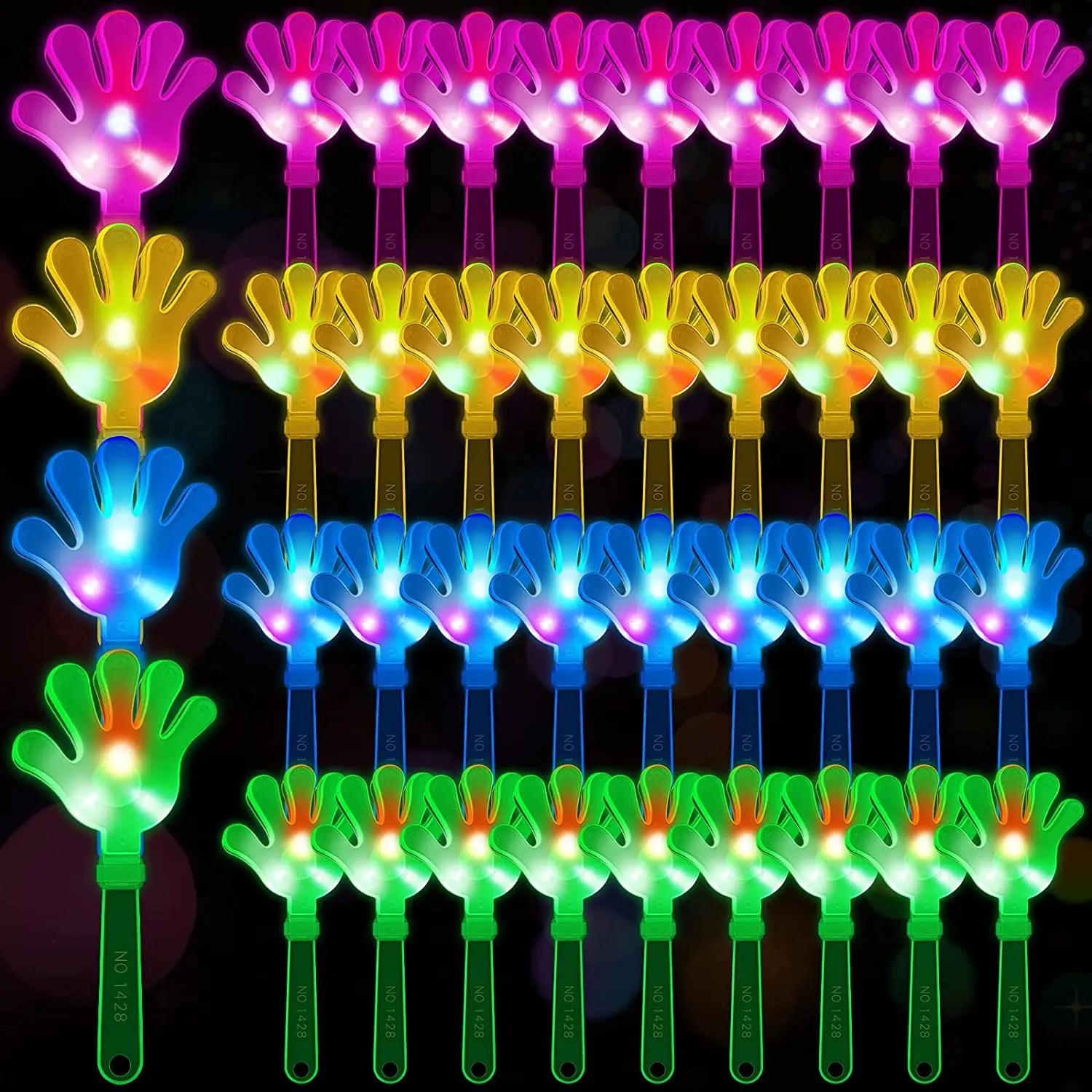 12pcs Hand Clappers Light up L - Diy Halloween Electronics 评论和价格