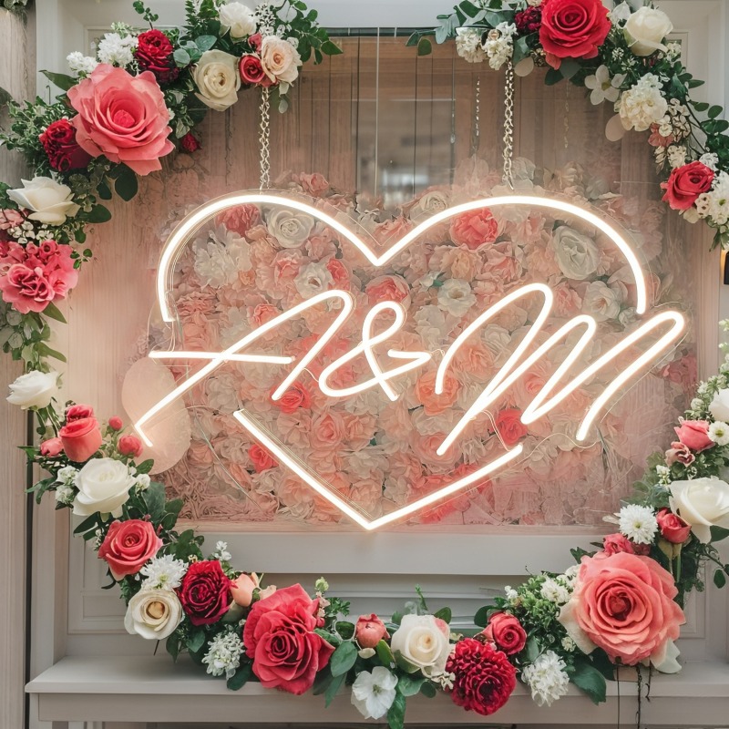 Custom Initials Heart LED Neon - Diy Halloween Electronics 评论和价格