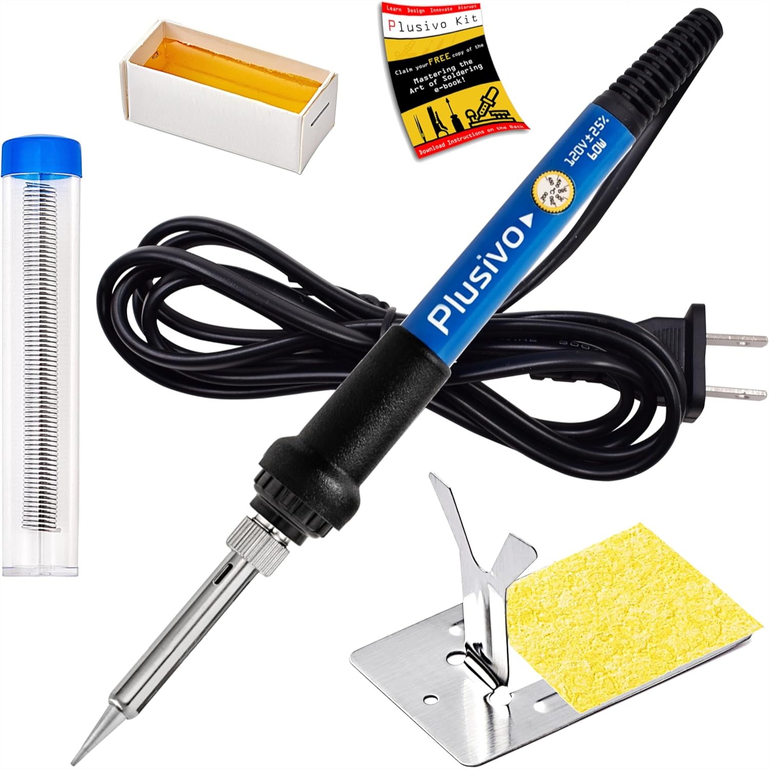 60W Soldering Iron Kit With Ad - Diy Electronics Flux 评论和价格