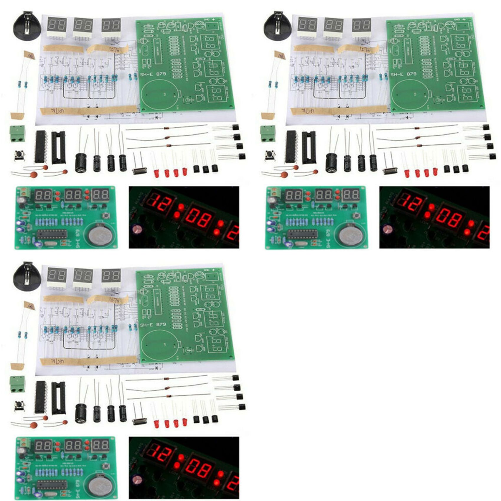 A37T-3 Set AT89C2051 6 Digital - Diy Electronics Flux 评论和价格