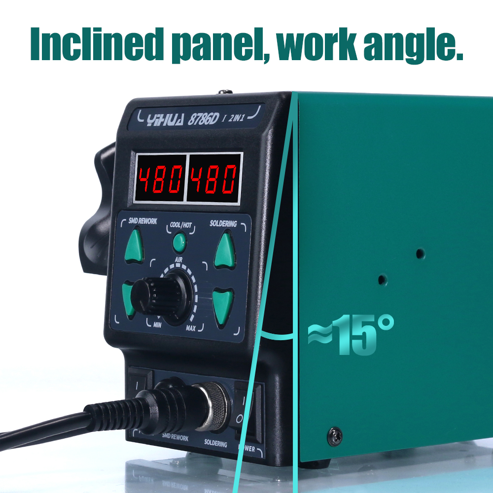 YIHUA 8786D Soldering Iron Hot - Hot Air Rework Station 评论和价格