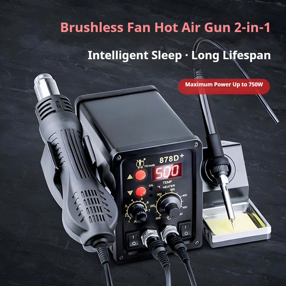 878D+ 2-in-1 Digital Rework St - Hot Air Rework Station 评论和价格