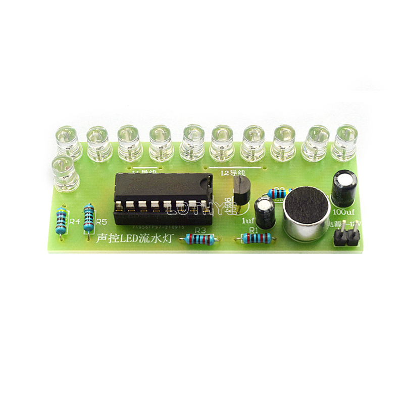 CD4017 Voice Control LED Water - Diy Electronics Project Kit 评论和价格