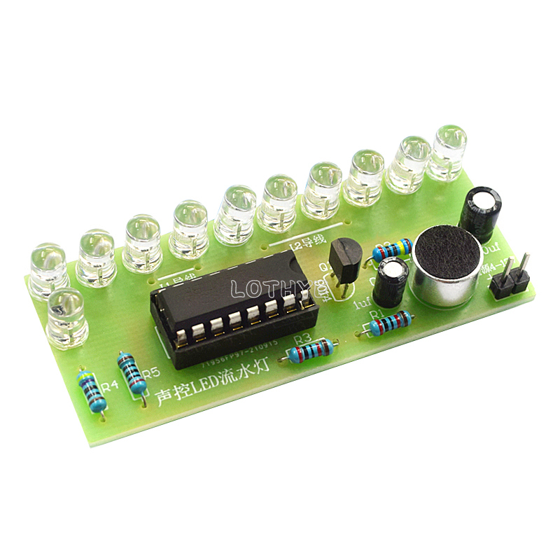 CD4017 Voice Control LED Water - Diy Electronics Project Kit 评论和价格