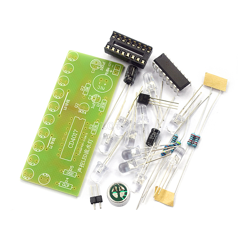 CD4017 Voice Control LED Water - Diy Electronics Project Kit 评论和价格