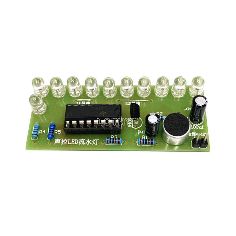 CD4017 Voice Control LED Water - Diy Electronics Project Kit 评论和价格