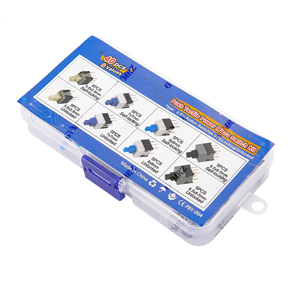40PCS 8Values Push Tactile Mic - Diy Electronics Project Kit 评论和价格