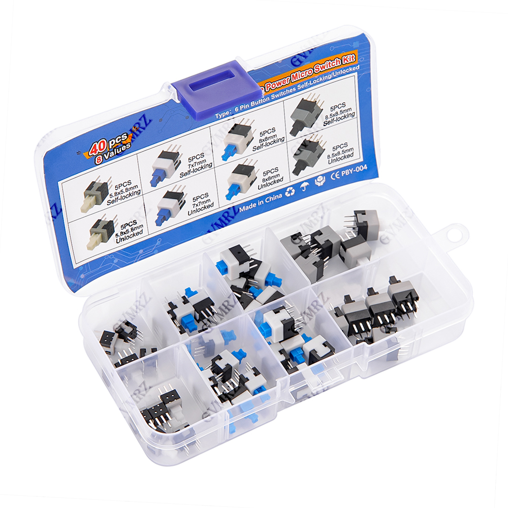 40PCS 8Values Push Tactile Mic - Diy Electronics Project Kit 评论和价格
