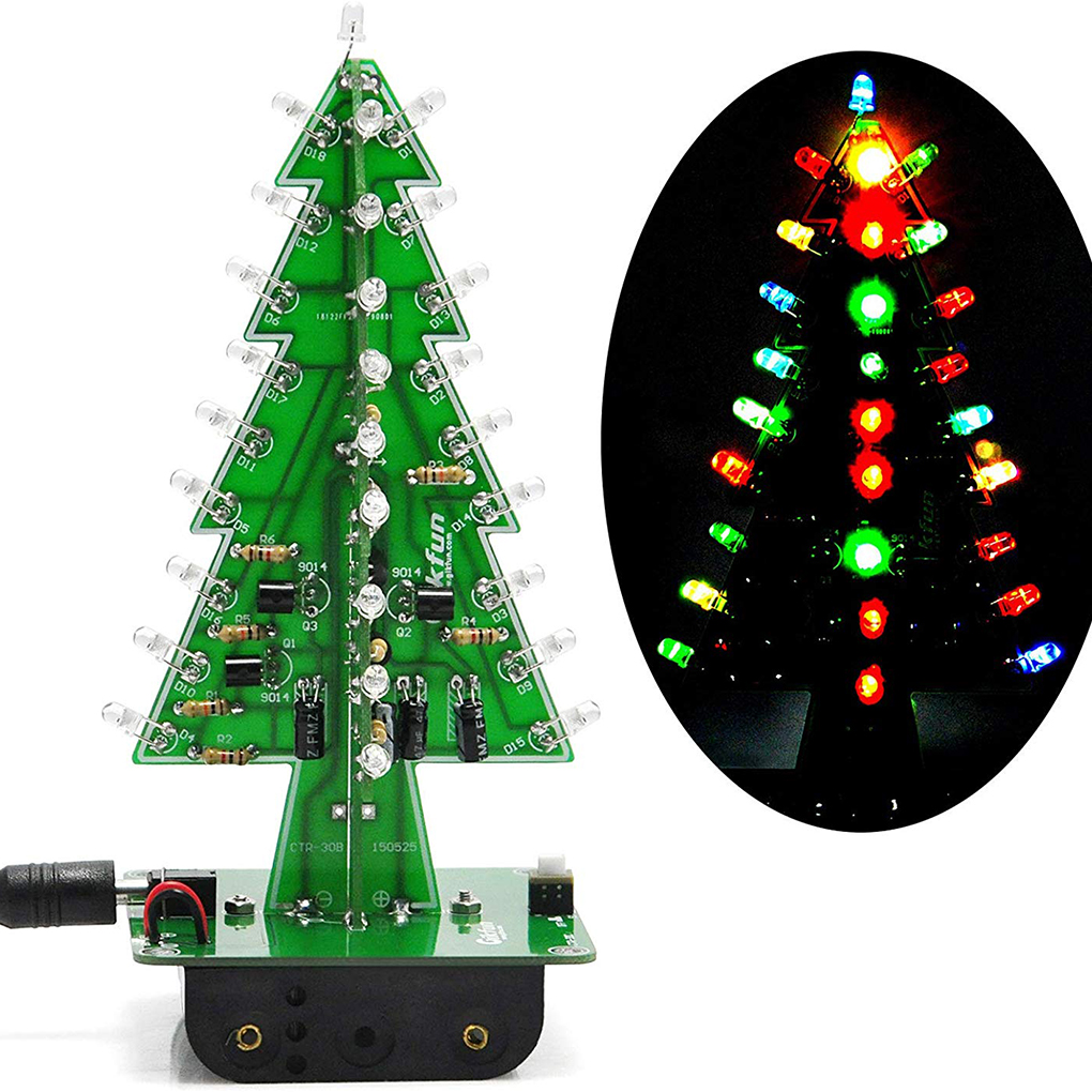DIY Christmas Tree LED Flash K - Diy Electronics Learning Kit 评论和价格