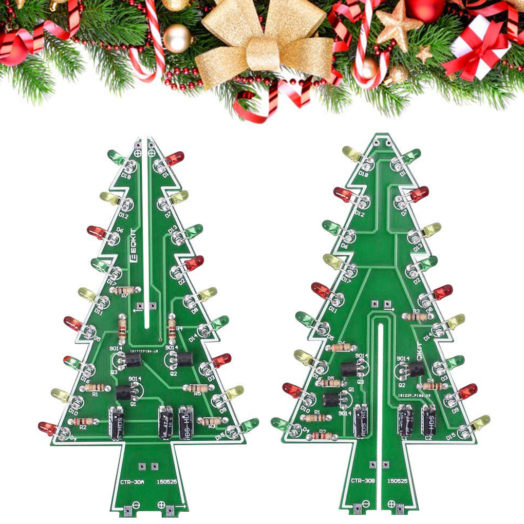 DIY Christmas Tree LED Flash K - Diy Electronics Learning Kit 评论和价格