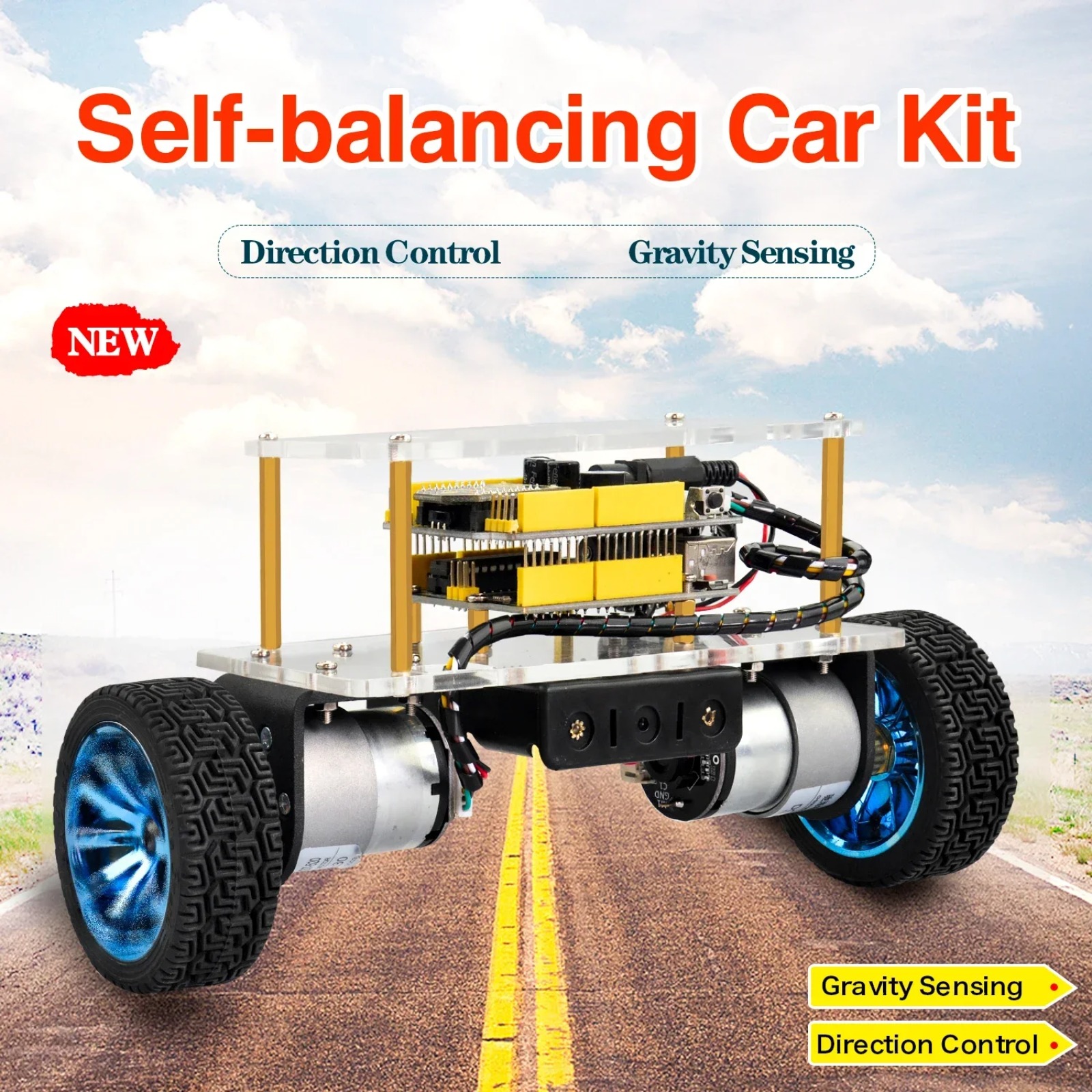 Self-Balancing Robot Car Kit f - Diy Electronics Projects For Kids 评论和价格