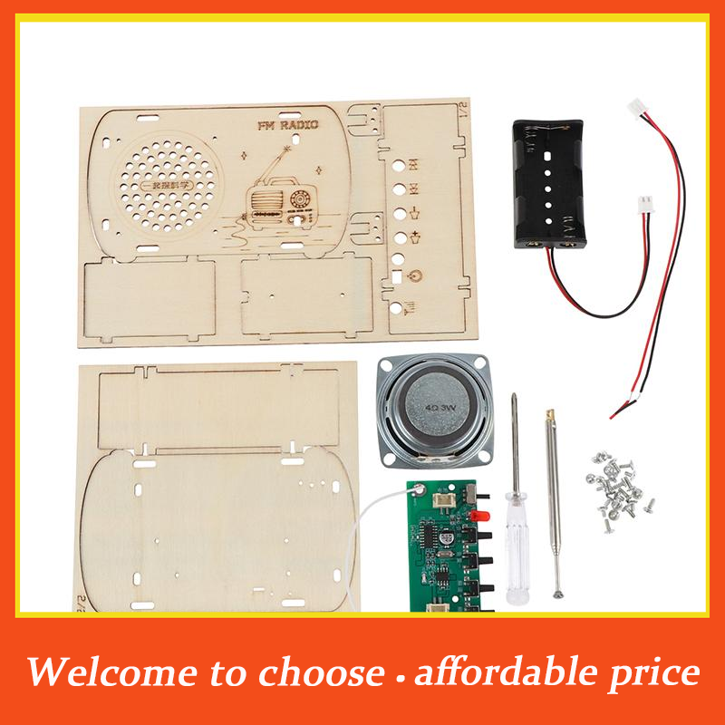 TH DIY Wooden FM Radio Kit Vin - Diy Electronics Projects For Kids 评论和价格