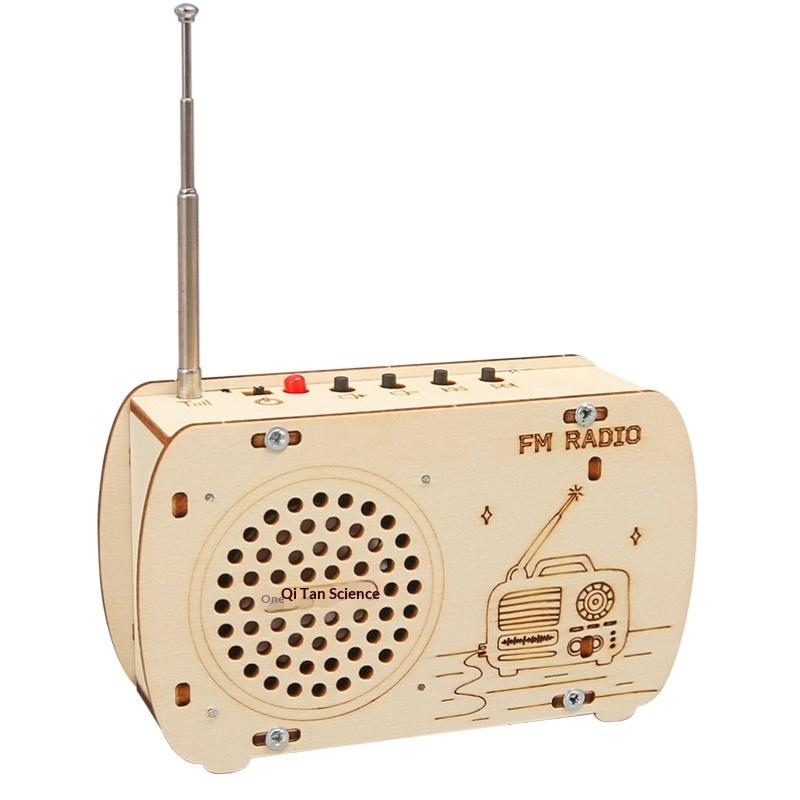 TH DIY Wooden FM Radio Kit Vin - Diy Electronics Projects For Kids 评论和价格