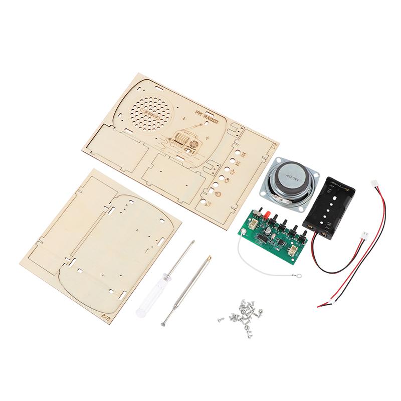 TH DIY Wooden FM Radio Kit Vin - Diy Electronics Projects For Kids 评论和价格