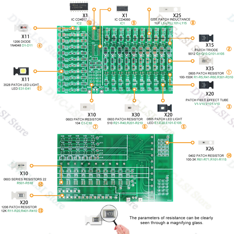 SMD/SMT 14 Types Of 240 Patch  - Diy Electronics Workbench 评论和价格