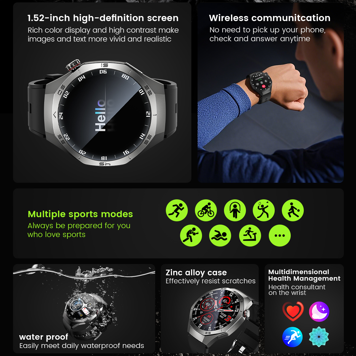 Round GPS Smart Watch Waterpro - Diy Wearable Electronics 评论和价格