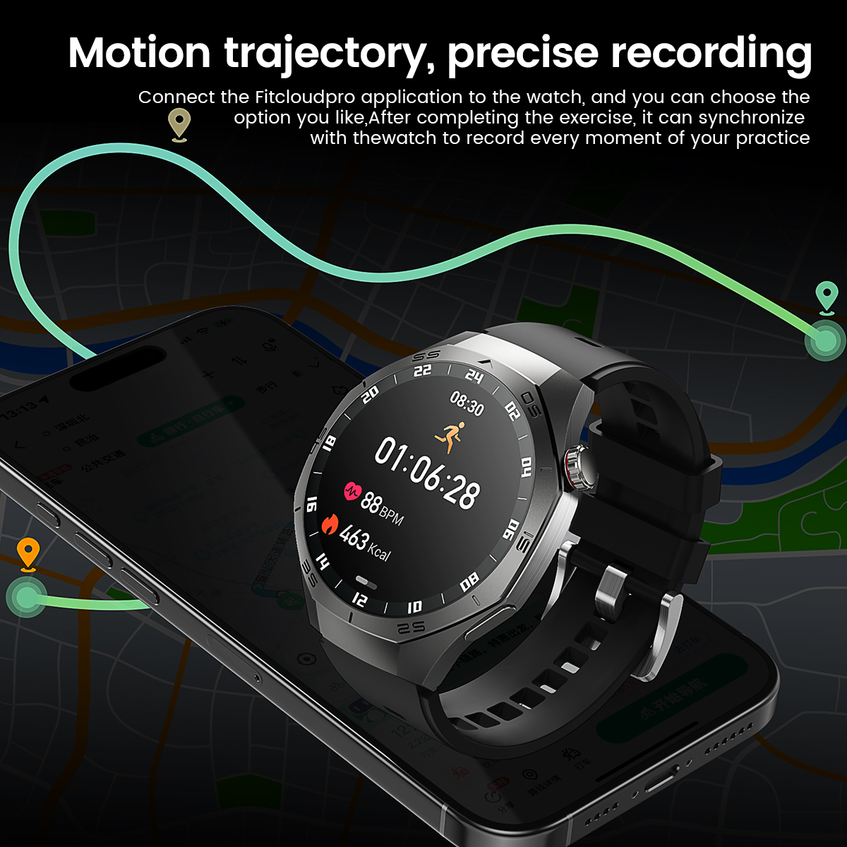 Round GPS Smart Watch Waterpro - Diy Wearable Electronics 评论和价格